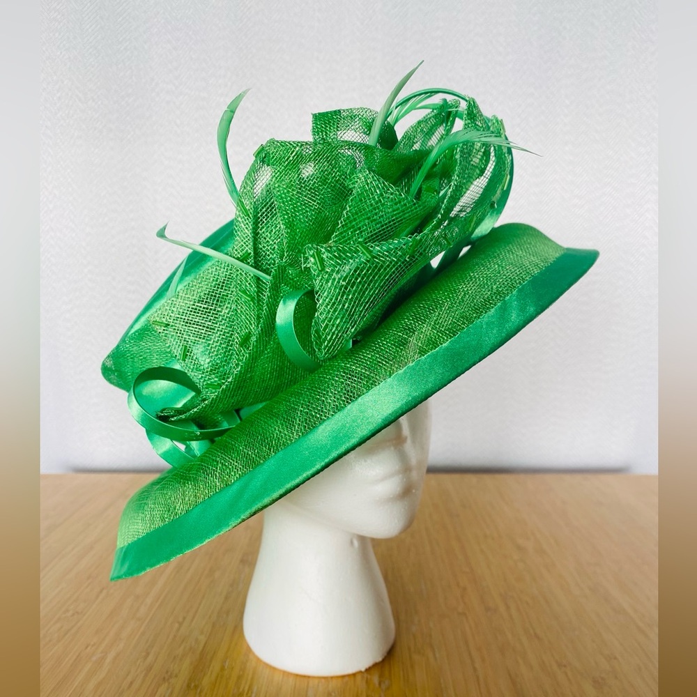 Vibrant green church hat
